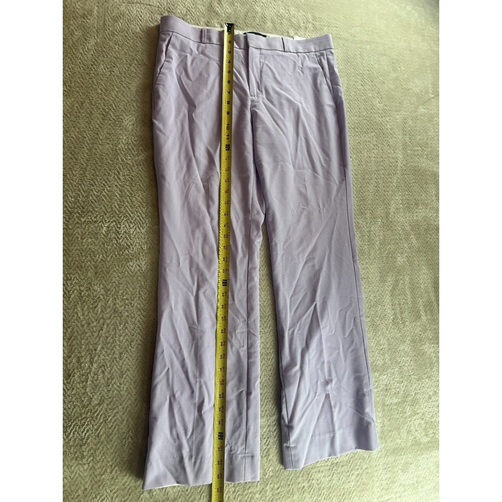 Banana Republic Logan Dress Pants Womens 8S Purple Flat Front Stretch Outdoor - Picture 10 of 11
